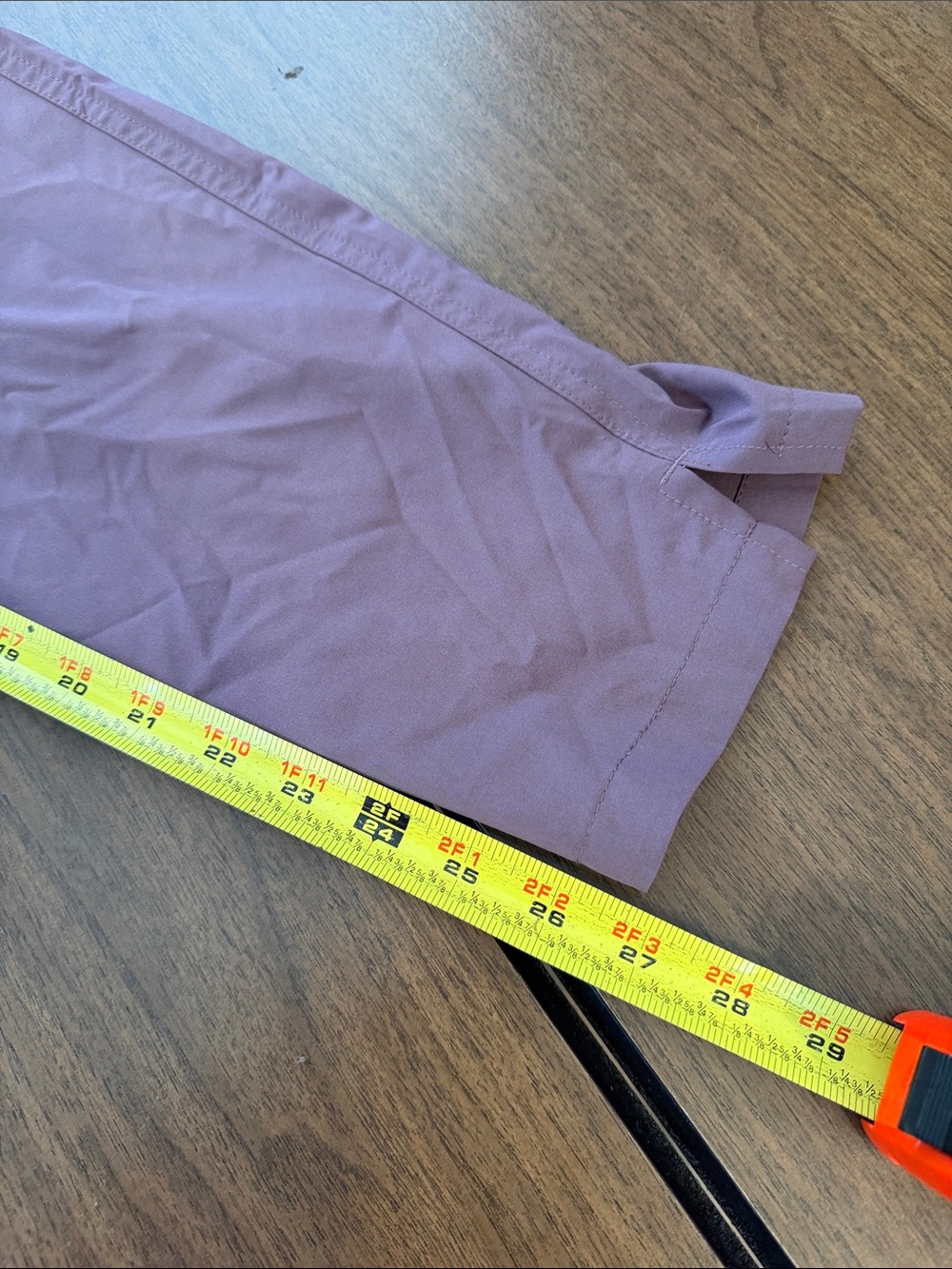 Eddie Bauer Traveler Mauve Cropped Ankle Pants - Picture 3 of 6